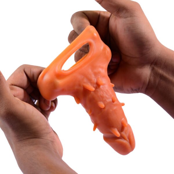 Silicone Extra Dotted Washable Condom - Image 3