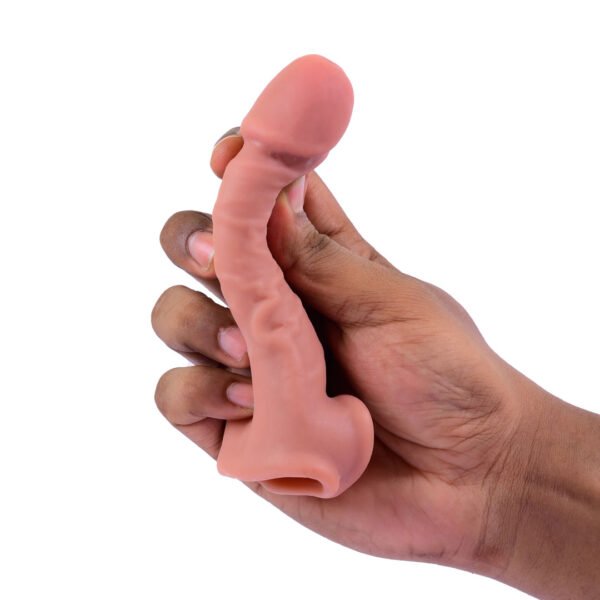 5 Inch Premium Silicone Washable Condom - Image 2